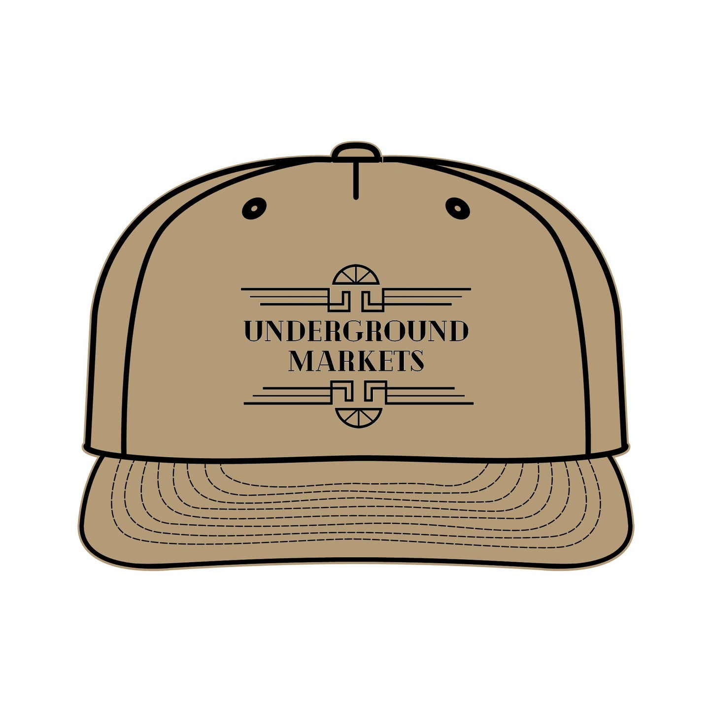 Underground Surf Cap - Black Logo