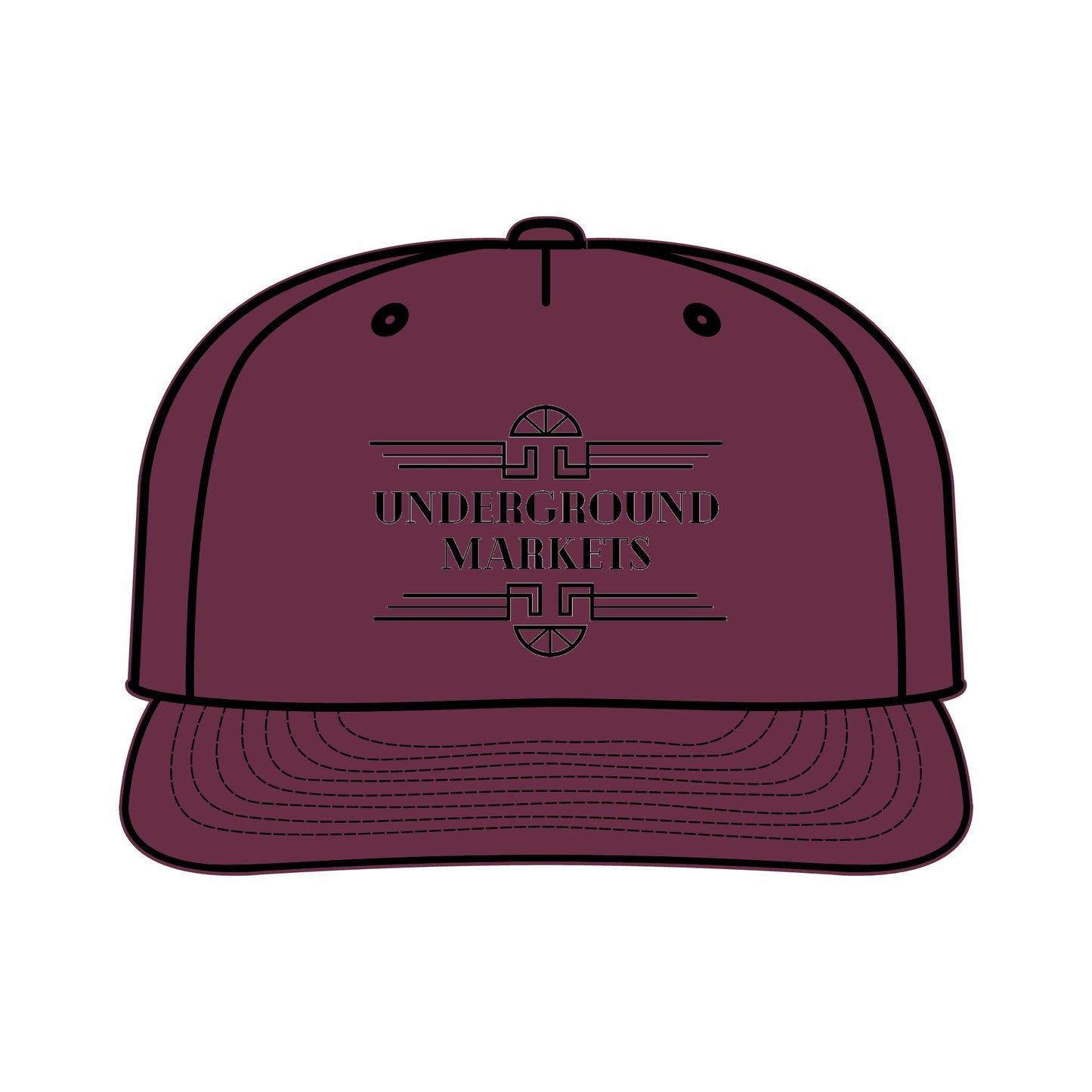 Underground Surf Cap - Black Logo