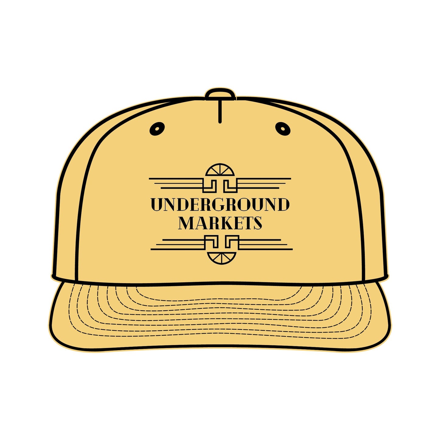 Underground Surf Cap - Black Logo