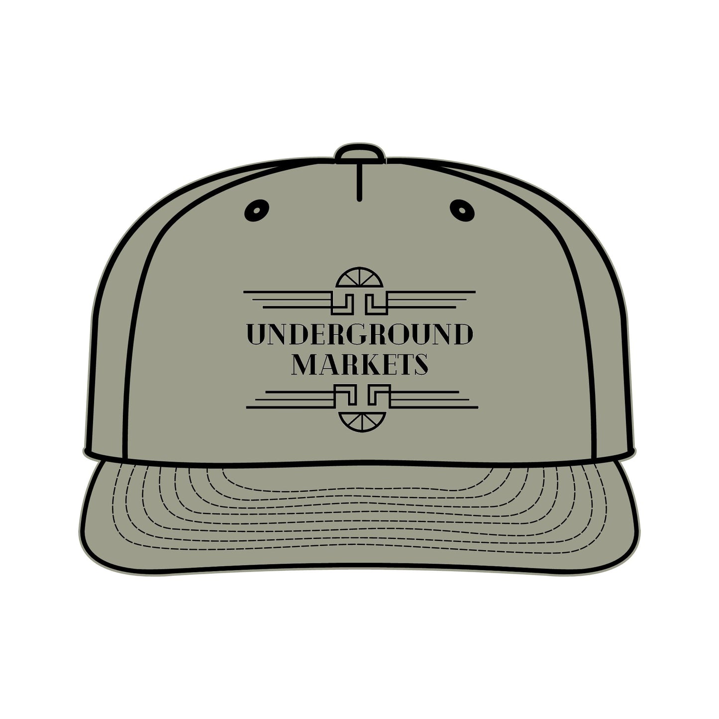 Underground Surf Cap - Black Logo