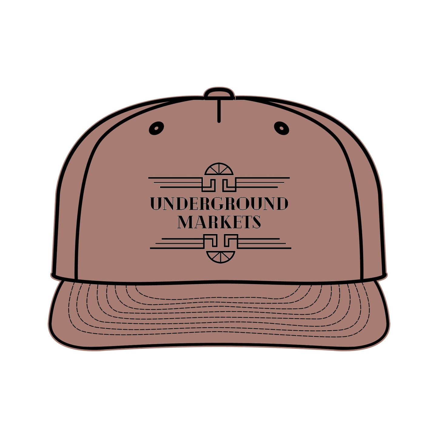 Underground Surf Cap - Black Logo