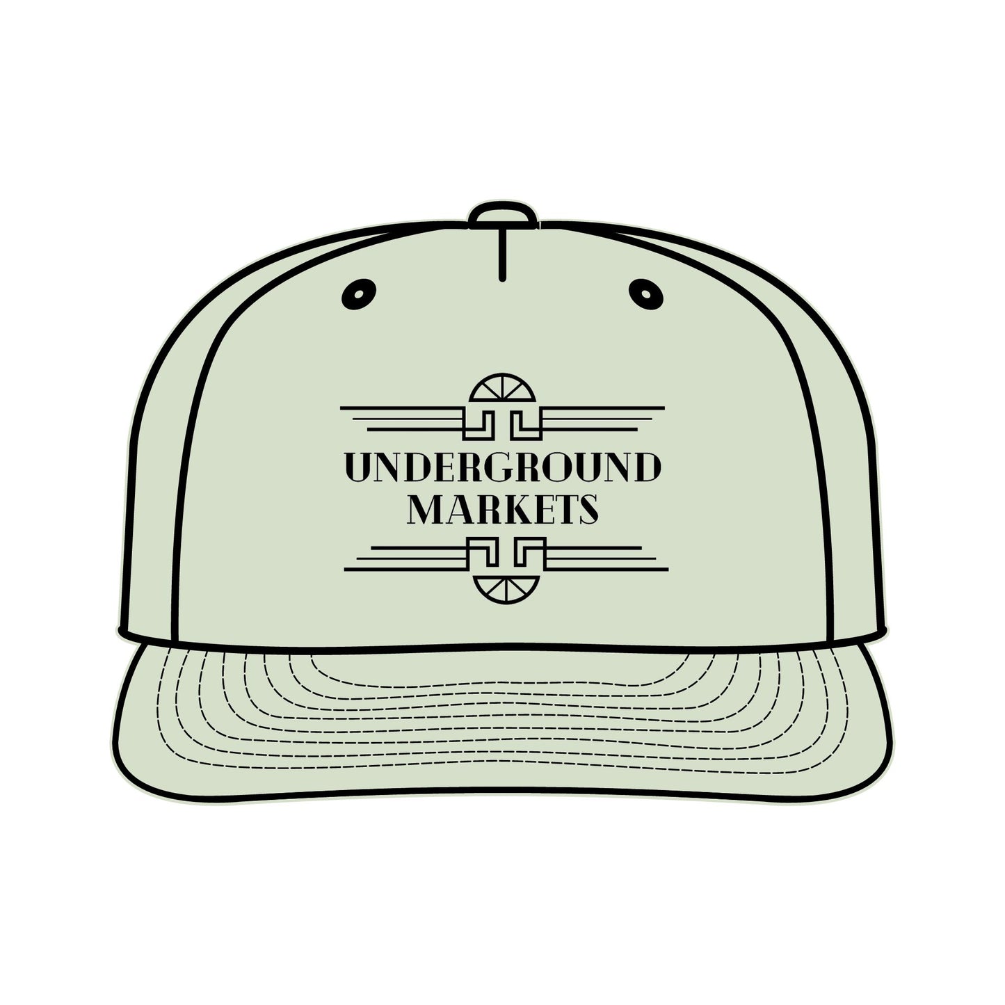 Underground Surf Cap - Black Logo
